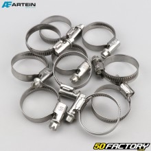 Abrazaderas de tornillo Ø20-32 mm W4 Artein acero inoxidable (juego de 10) 9 mm