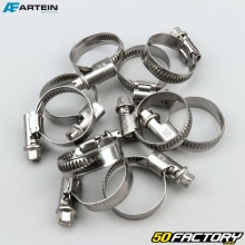 Abrazaderas de tornillo Ø16-27 mm W4 Artein acero inoxidable (juego de 10) 9 mm