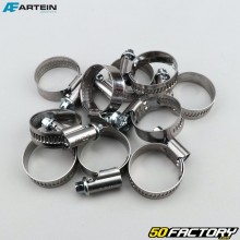 Abrazaderas de tornillo ØXNUMX-XNUMX mm WXNUMX Artein  acero inoxidable (juego de XNUMX) XNUMX mm