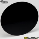 Großes ovales Nummernschild aus Kunststoff 250 mm Restone schwarz