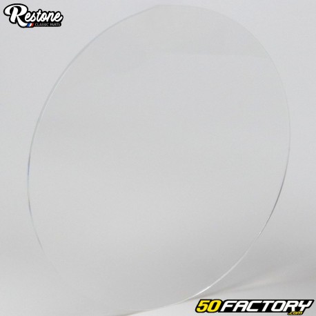 Round plastic number plate large model 200 mm Restone transparent