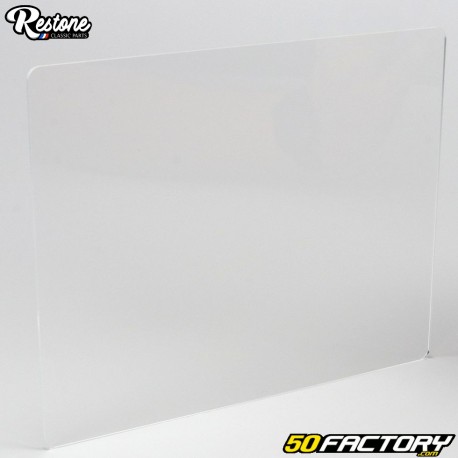 Rectangular plastic number plate large model 250 mm Restone transparent