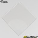 Square plastic number plate small model 150 mm Restone transparent
