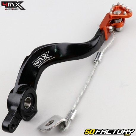 Rear brake pedal KTM SX-F 250, 450 (2007 - 2015), EXC 500 (2007 - 2016)... 4MX black and orange