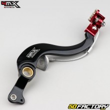 Pedal de freno trasero Honda CRF R, RX 250, 450 4MX negra y roja