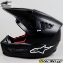 Casque cross Alpinestars S-M5 Solid noir mat