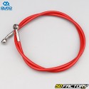 Aviation type front and rear brake lines Yamaha Blaster 200 (2005 - 2006) QuadRacing red