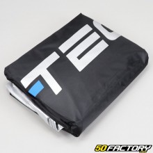 Funda protectora para moto con top case negra y gris