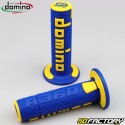 Handle grips Domino  AXNUMX cross  blue and yellow