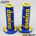 Handle grips Domino  AXNUMX cross  blue and yellow