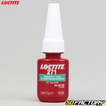 Cola trava rosca vermelha (cola anti-afrouxamento force alta) Loctite 271 5ml