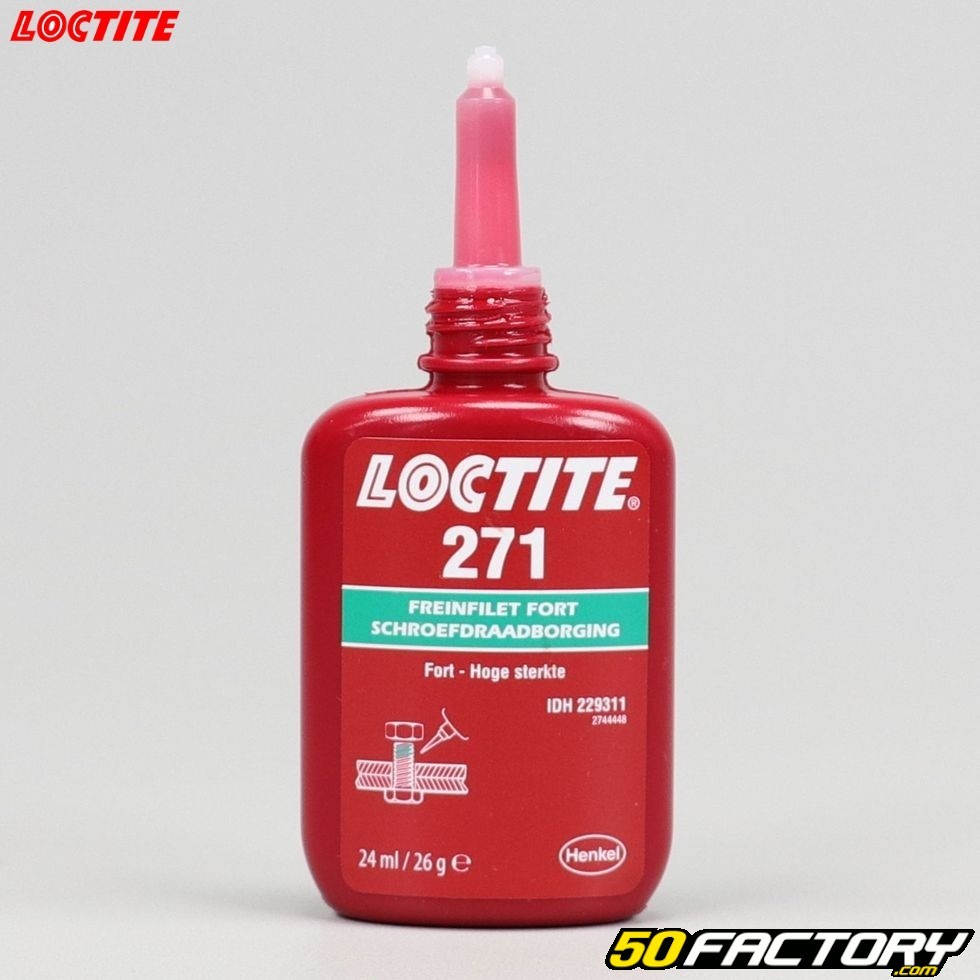 Frein filet rouge (colle anti-desserage vis force élevée) Loctite 271