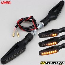 Scrollende LED-Blinker Lampa Glory SQ schwarz