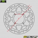 Disco de freno trasero de Honda Forza 250, TRX onda 400...Ã˜220 mm NG Brake Disc