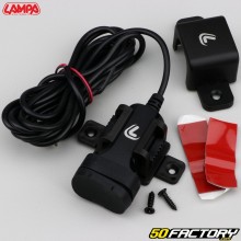 Toma de corriente USB 12/24V Lampa omega negro