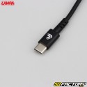 USB/Typ-C-Stretchkabel Lampa  schwarz