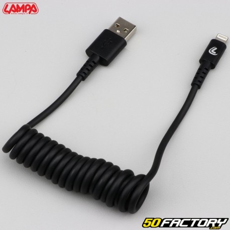 Apple USB/Lightning Stretch-Kabel Lampa  schwarz