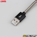 Cable USB/Micro USB XNUMX metros Lampa  negro