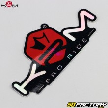 KRM decal Pro Ride holographic red