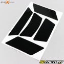 Vom Evo-X-Helm zugelassene reflektierende Streifen (x5) Racing schwarz