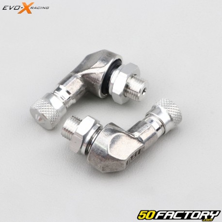 Evo-X-Winkelventile Racing  XNUMX mm grau