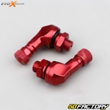 Válvulas angulares Evo-X Racing 8.3 mm vermelho