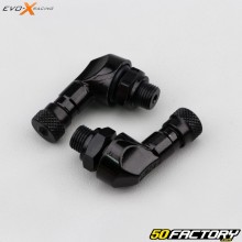 Winkelventile Evo-X Racing XNUMX mm schwarz