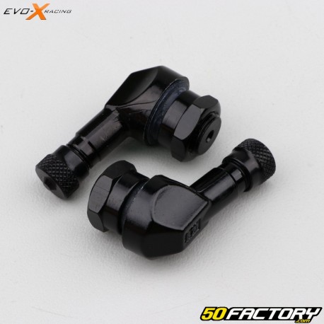 Evo-X-Winkelventile Racing  XNUMX mm schwarz