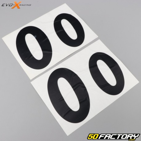 Numbers 0 Evo-X Racing gloss blacks (set of 4)