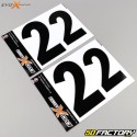 Numbers 2 Evo-X Racing gloss blacks (set of 4)