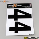 Numbers 4 Evo-X Racing gloss blacks (set of 4)