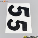 Numbers 5 Evo-X Racing gloss blacks (set of 4)