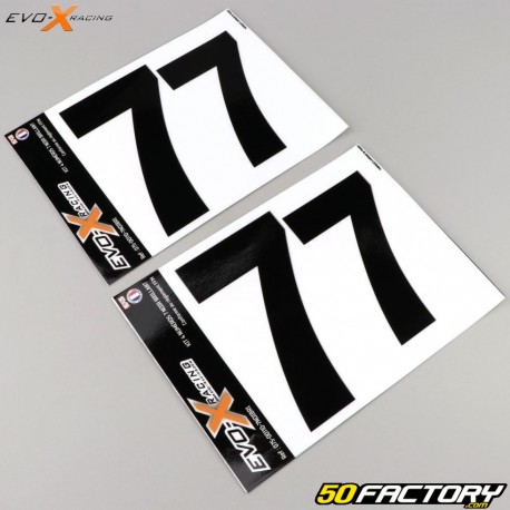 Numbers 7 Evo-X Racing gloss blacks (set of 4)