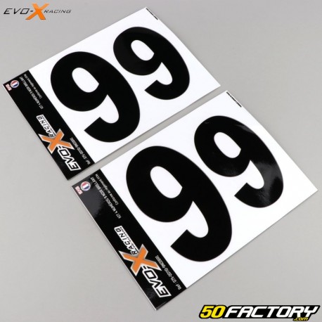 Numbers 9 Evo-X Racing gloss blacks (set of 4)