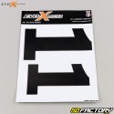 Números 1 Evo-X Racing pretos foscos (conjunto de 4)