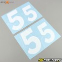 Numeri 5 Evo-X Racing bianchi brillanti (set di 4)