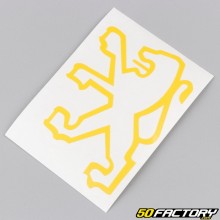 Front fender &quot;Lion&quot; decal Peugeot  XNUMX yellow