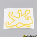 Front fender &quot;Lion&quot; decal Peugeot  XNUMX yellow