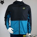 Jaqueta de chuva Fox Racing  leed preto e azul