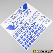 Kit decorativo Peugeot 103 RCX Racing azul brilhante