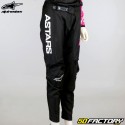 Calça feminina Alpinestars Stella Fluid preta e rosa fluorescente