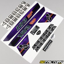 Kit déco Peugeot 103 SP violet V1