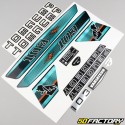 Kit decorativo Peugeot  XNUMX MVL  azul turquesa