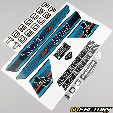 Kit decorativo Peugeot 103 MVL azul claro