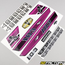 Kit decorativo tipo Peugeot 103 MVL luz rosa