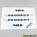 Kit grafiche adesivi Peugeot 102 K grigio