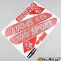 Kit grafico standard Peugeot 103 Sport rosso