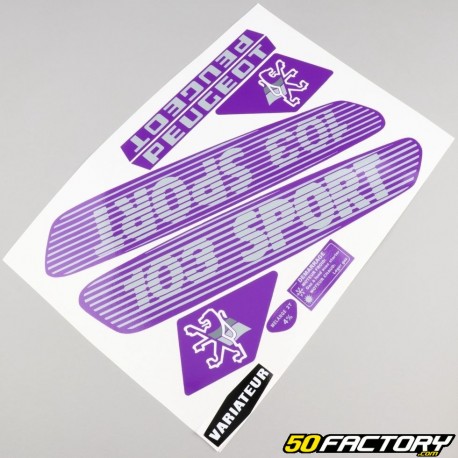 Kit gráfico estándar Peugeot  XNUMX Deporte Morado