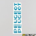 Engine cover decals Peugeot 103 blue turquoise