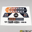 Standard graphic kit Peugeot 103 MVL electronic black and orange